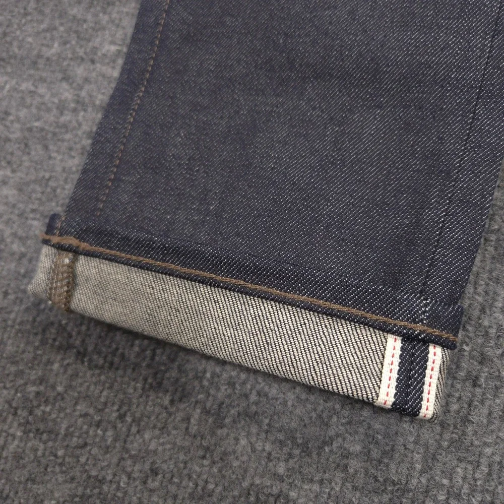 Uniqlo Jeans Mens 29X34 Blue Stretch Selvedge Slim Straight Kaihara Japan Denim